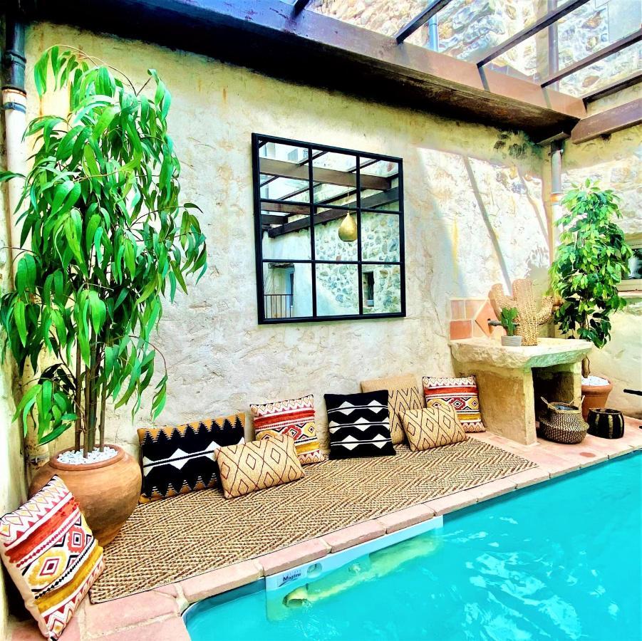 Gite De Groupe 9Ch Ou 3 Gites Independants De 3Ch - Patio Et Piscine Interieure Chauffee Toute L'Annee Vallon-Pont-dʼArc Eksteriør billede