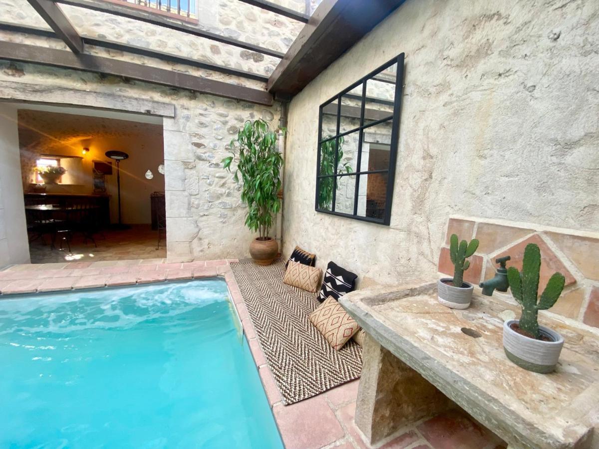 Gite De Groupe 9Ch Ou 3 Gites Independants De 3Ch - Patio Et Piscine Interieure Chauffee Toute L'Annee Vallon-Pont-dʼArc Eksteriør billede