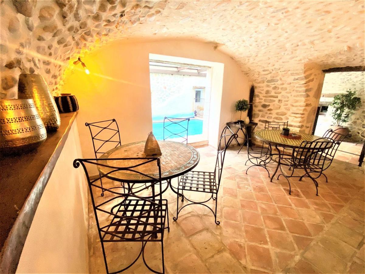 Gite De Groupe 9Ch Ou 3 Gites Independants De 3Ch - Patio Et Piscine Interieure Chauffee Toute L'Annee Vallon-Pont-dʼArc Eksteriør billede