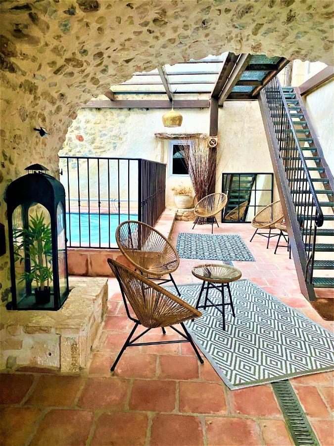 Gite De Groupe 9Ch Ou 3 Gites Independants De 3Ch - Patio Et Piscine Interieure Chauffee Toute L'Annee Vallon-Pont-dʼArc Eksteriør billede